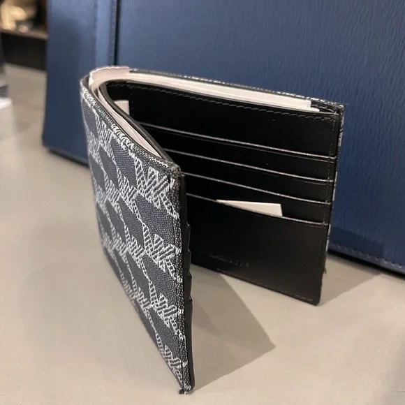 Michael Kors Men’s Women’s Cooper Logo Fabric Billfold Wallet Black Multi NWT - Picture 3 of 16